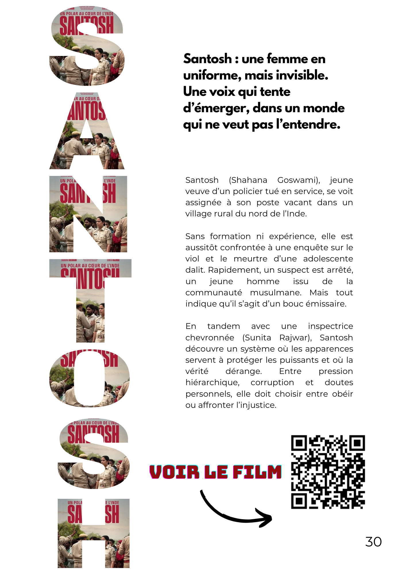 Cinéphilo Voir au delà de l'image : Santosh / Water.