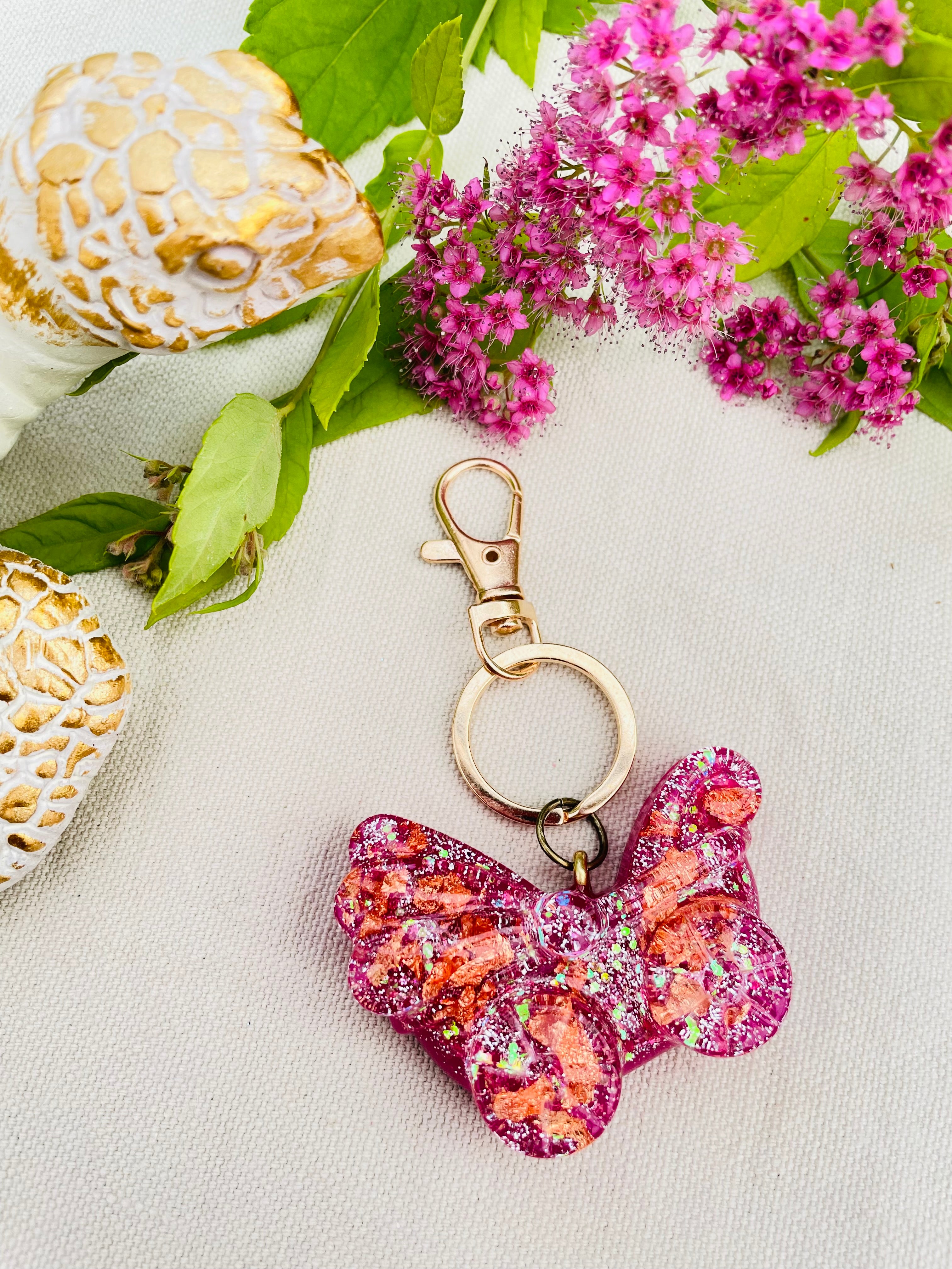 Porte-clefs, résine Poussette