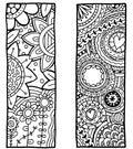 Marques pages mandala à colorier